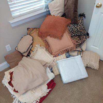 Pillows and blankets lot