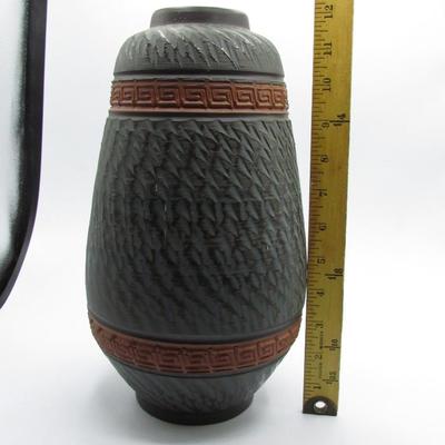 Pottery Vase Pueblo Brutalist Style Artist Signed