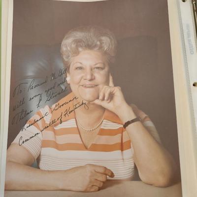 Letter and Autographed Photograph from Kentucky Lt. Governor Thelma Stovall