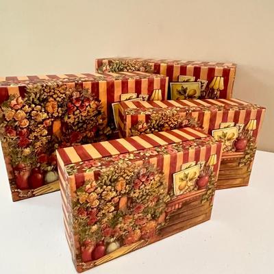 Set Of Four (4) Decorative Gift Boxes