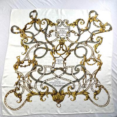 149 Authentic HERMÃˆS Carre 90 Silk Scarf Lâ€™ Instruction Du Roy by Henri dâ€™Origny 1993