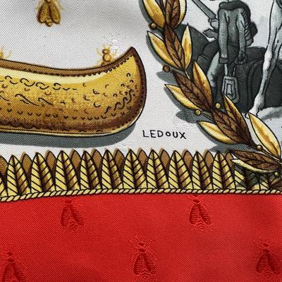 151 RARE Authentic HERMÃˆS Carre 90 Silk Scarf Napoleon by Philippe Ledoux 1985