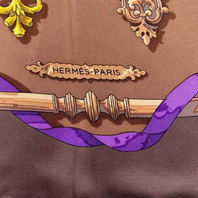 152 Authentic HERMÃˆS Carre 90 Silk Scarf Ferronnerie by Caty Latham 1970