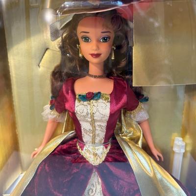 Special Edition Disney & Mattel Holiday Princess Belle Beauty and the Beast The Enchanted Christmas Doll NRFB #16710