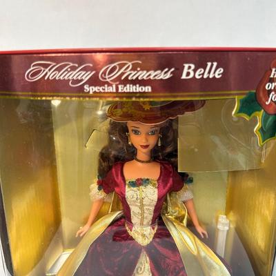 Special Edition Disney & Mattel Holiday Princess Belle Beauty and the Beast The Enchanted Christmas Doll NRFB #16710
