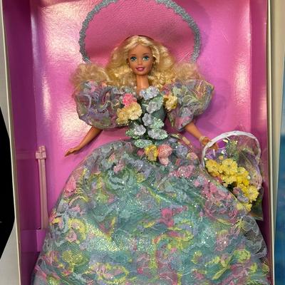1994 Mattel Limited Edition Enchanted Seasons Collection Spring Bouquet Barbie In Box #12989