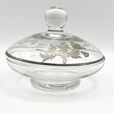 SILVER CITY ~ Flanders Sterling Silver Overlay Lidded Dish