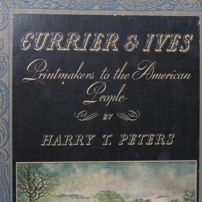 Vintage Currier & Ives Printmakers to the American People by Harry T. Peters Hardcover Art Book