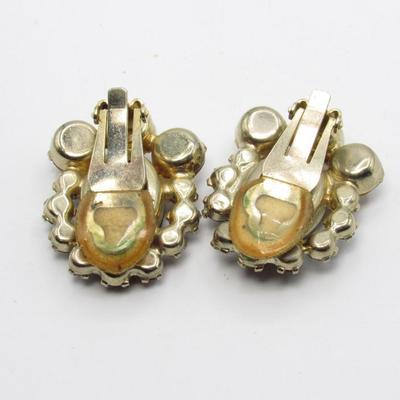 Brown Rhinestone earrings