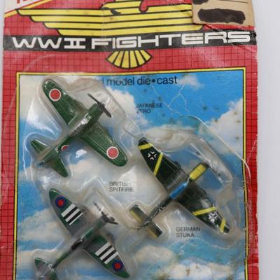Triplane Model Kit & WWII Model Cast Tootsie Toy Planes