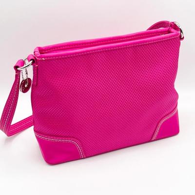 SAK ~ Hot Pink Basket Weave Shoulder Bag