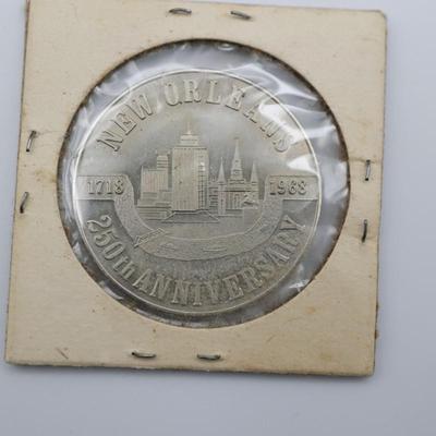 New Orleans 250th Anniversary Medal, Stereoscope Images & Vintage Books
