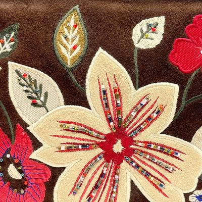 PRESTON & York ~ Embroidered Suede Shoulder Bag