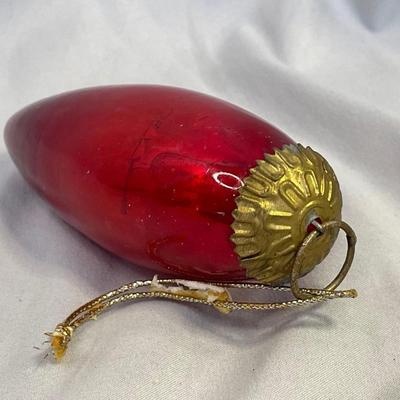 Antique Kugel Style Mercury Glass Ornament