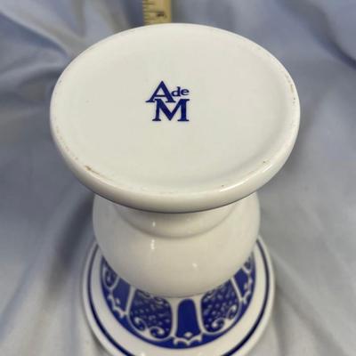 Alexandra de Markoff Blue on White Vase