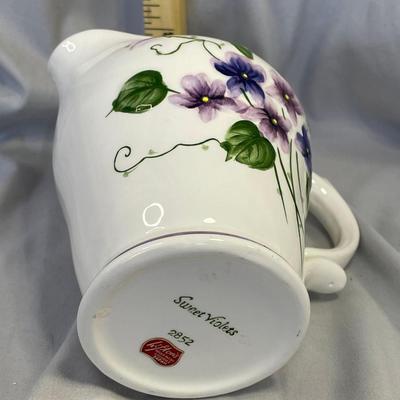 1960s Lefton Sweet Violets Pitcher
