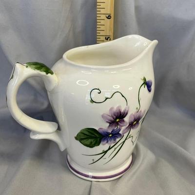 1960s Lefton Sweet Violets Pitcher