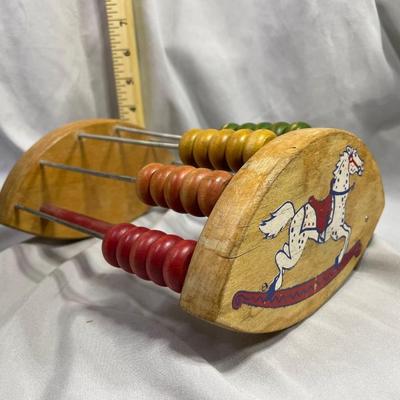 1940s Holgate Horse Rocking Bead Slider Toy