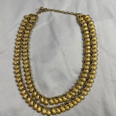 1950s Crown Trifari Double Strand Choker