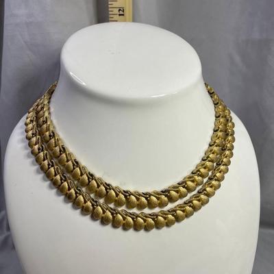 1950s Crown Trifari Double Strand Choker