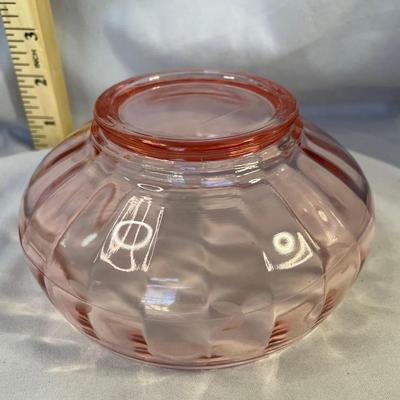 Vintage Pink Glass Candy Dish