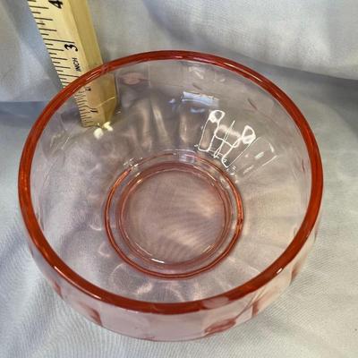 Vintage Pink Glass Candy Dish