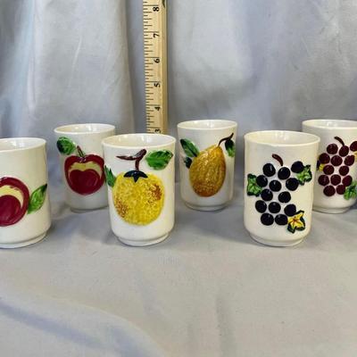 Del Coranado Nasco Pottery Juice Tumblers