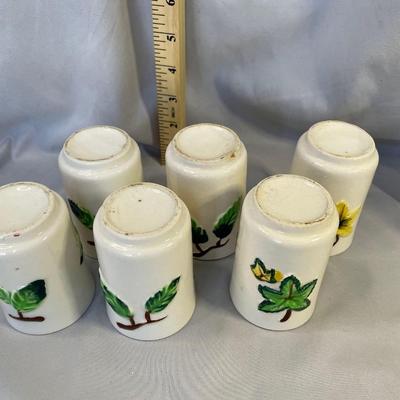 Del Coranado Nasco Pottery Juice Tumblers