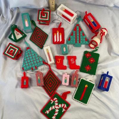 Plastic Canvas Christmas Ornaments