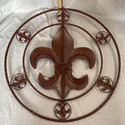 Metal Fleur de Lis Wall Art