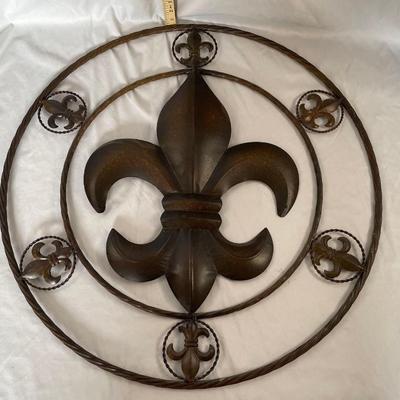 Metal Fleur de Lis Wall Art
