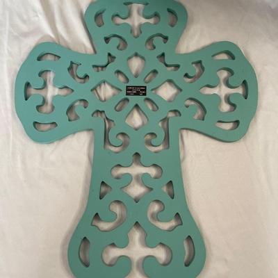 Fleur de Lis Cross Wall Art