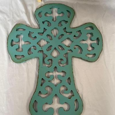 Fleur de Lis Cross Wall Art