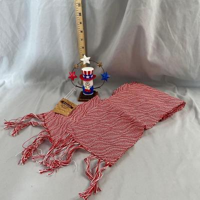 Patriotic Smores Figurine with Scarf
