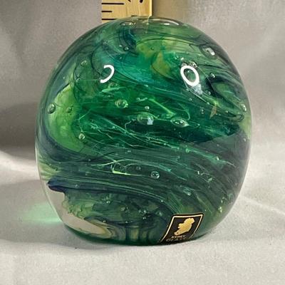 Kerry Glass Irish Paperweight