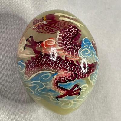 Hand Painted Chinese Dragon Egg