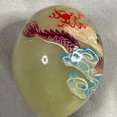 Hand Painted Chinese Dragon Egg