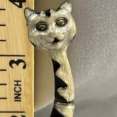 Enamel on Brass Cat
