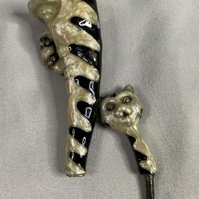 Enamel on Brass Cat