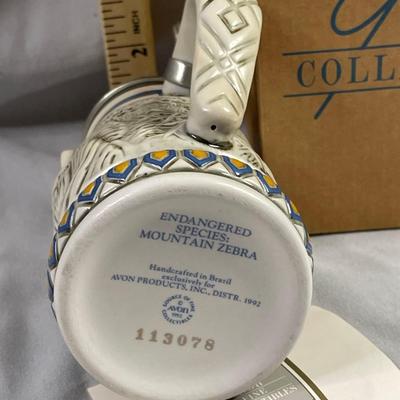 Avon Mini Stein Endangered Species Mountain Zebra