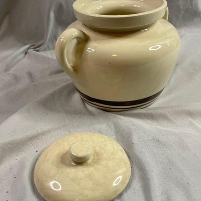 McCoy Blue Stripe Bean Pot