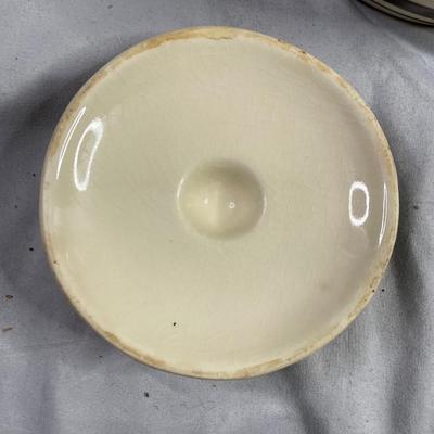 McCoy Blue Stripe Bean Pot