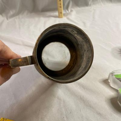 1971 Silverplated Glass Bottom Stein