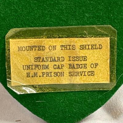 England Prison Guard Uniform Cap Emblem