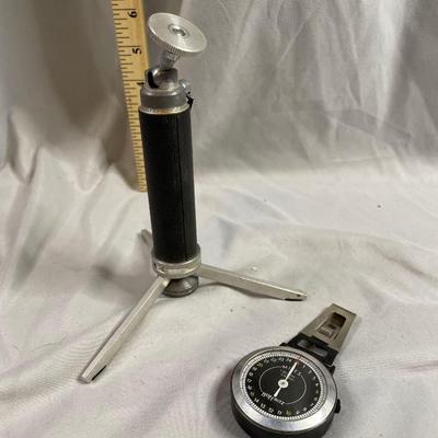 Table Tripod and Pedometer