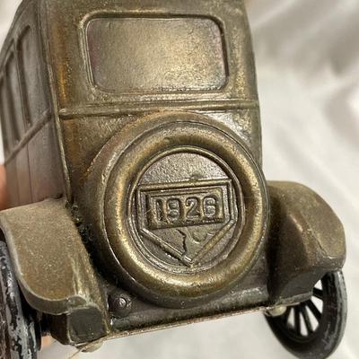 Vintage Cast Iron 1926 Ford Car Bank