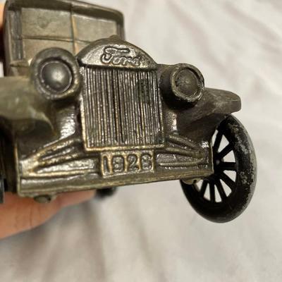 Vintage Cast Iron 1926 Ford Car Bank