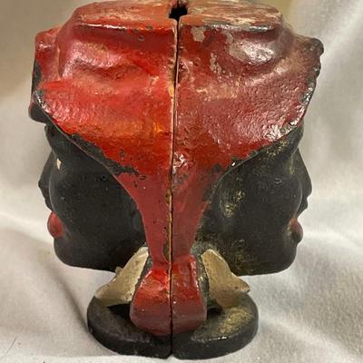 Antique A.C. Williams Cast Iron Bank Double Face