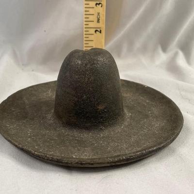 Cast Iron Cowboy Hat Ashtray
