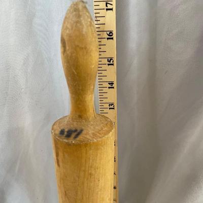 Single Wood Piece Rolling Pin